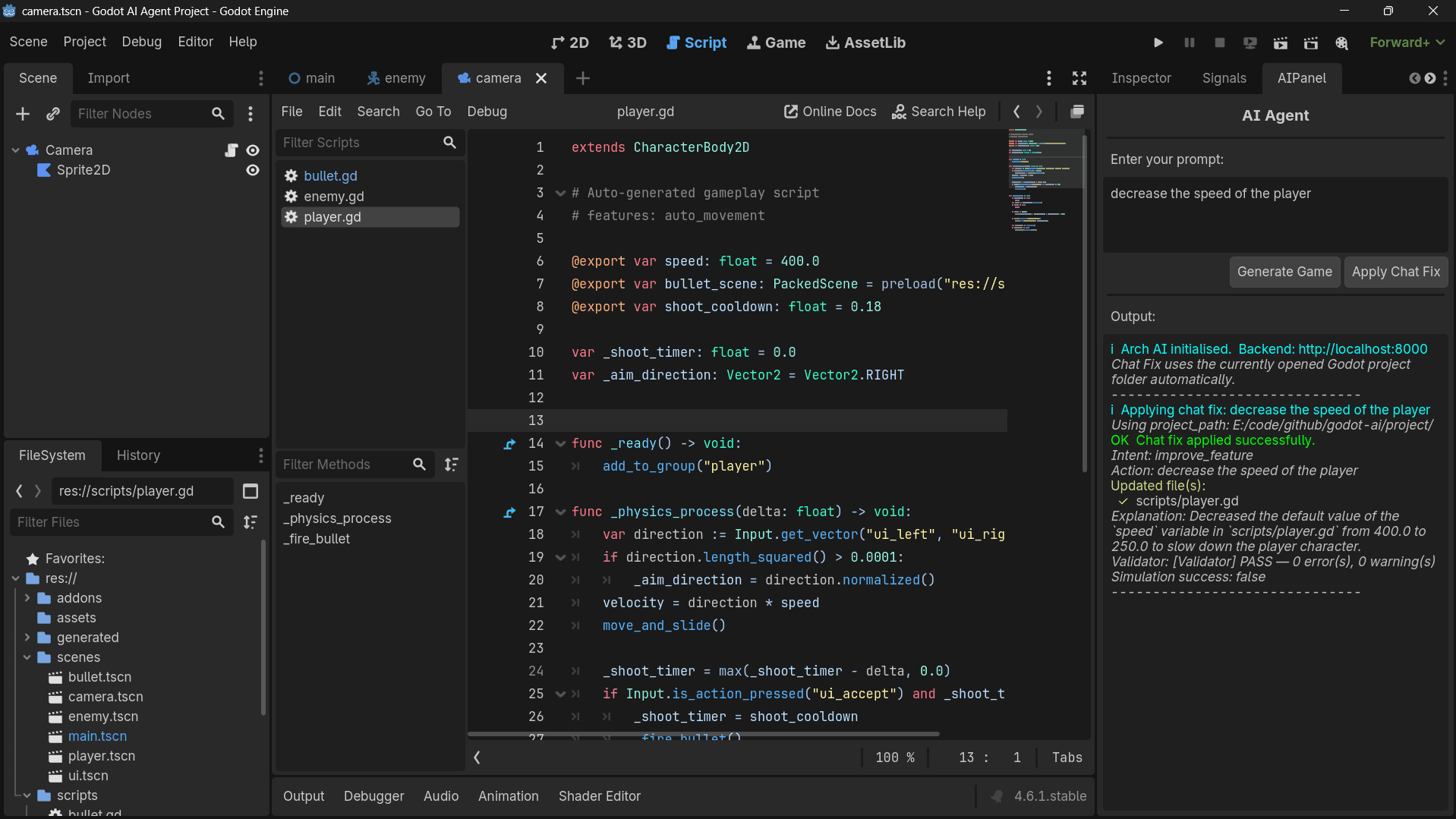 Godot AI Toolkit project screenshot